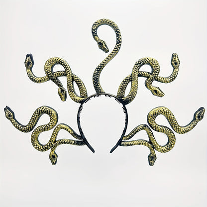 Medusa Large Headband - Handmade with Imperfections, Sexy Party Accessory for Costume Parties, Halloween, Carnival/Masquerade Balls, and Women's Dress-Up Events, Halloween Headpiece, Unique Charm, Mysterious Style, Artistic H