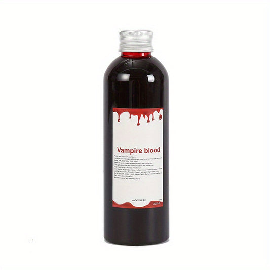 [Halloween Fake Blood Spray] Realistic Look Halloween Fake Blood Spray - Non-Toxic, Waterbased Formula for Vampire Party Decorations, Costume Accessory, Gothic Decor, Special Effects, Cosplay Enthusiasts, Easy Cleanup for Tee