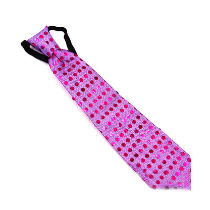 A Men'S LED Flashing Novelty Tie Powered by 3 Button Batteries, Perfect for Bar, Bungee, Dance Parties, And Festive Decorations, Party Supplies.