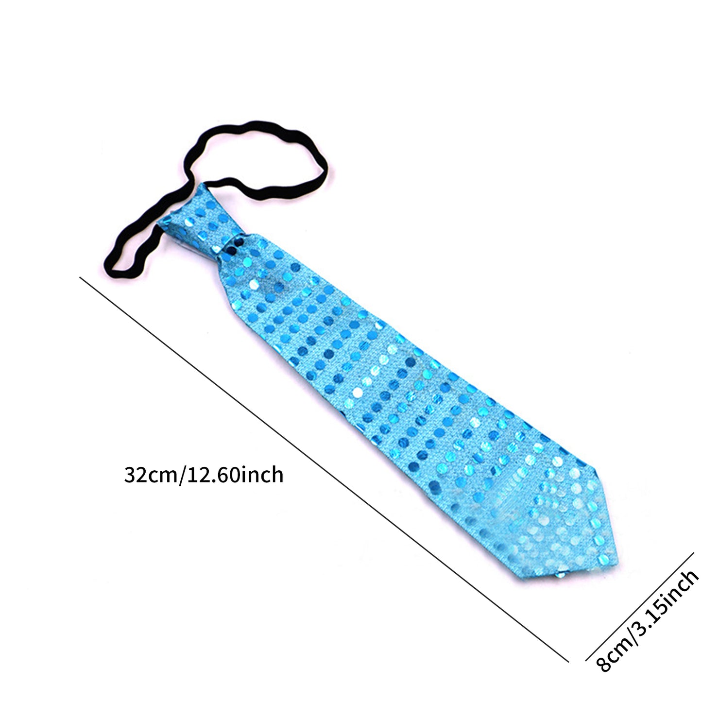 A Men'S LED Flashing Novelty Tie Powered by 3 Button Batteries, Perfect for Bar, Bungee, Dance Parties, And Festive Decorations, Party Supplies.