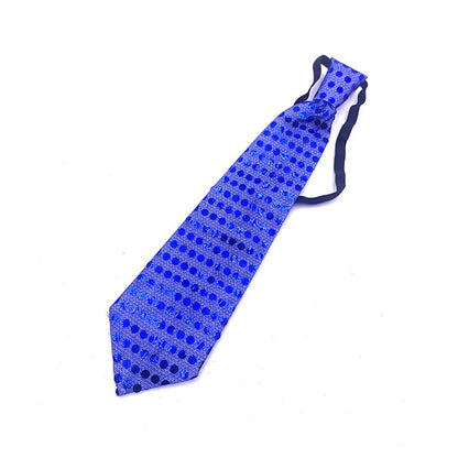 A Men'S LED Flashing Novelty Tie Powered by 3 Button Batteries, Perfect for Bar, Bungee, Dance Parties, And Festive Decorations, Party Supplies.