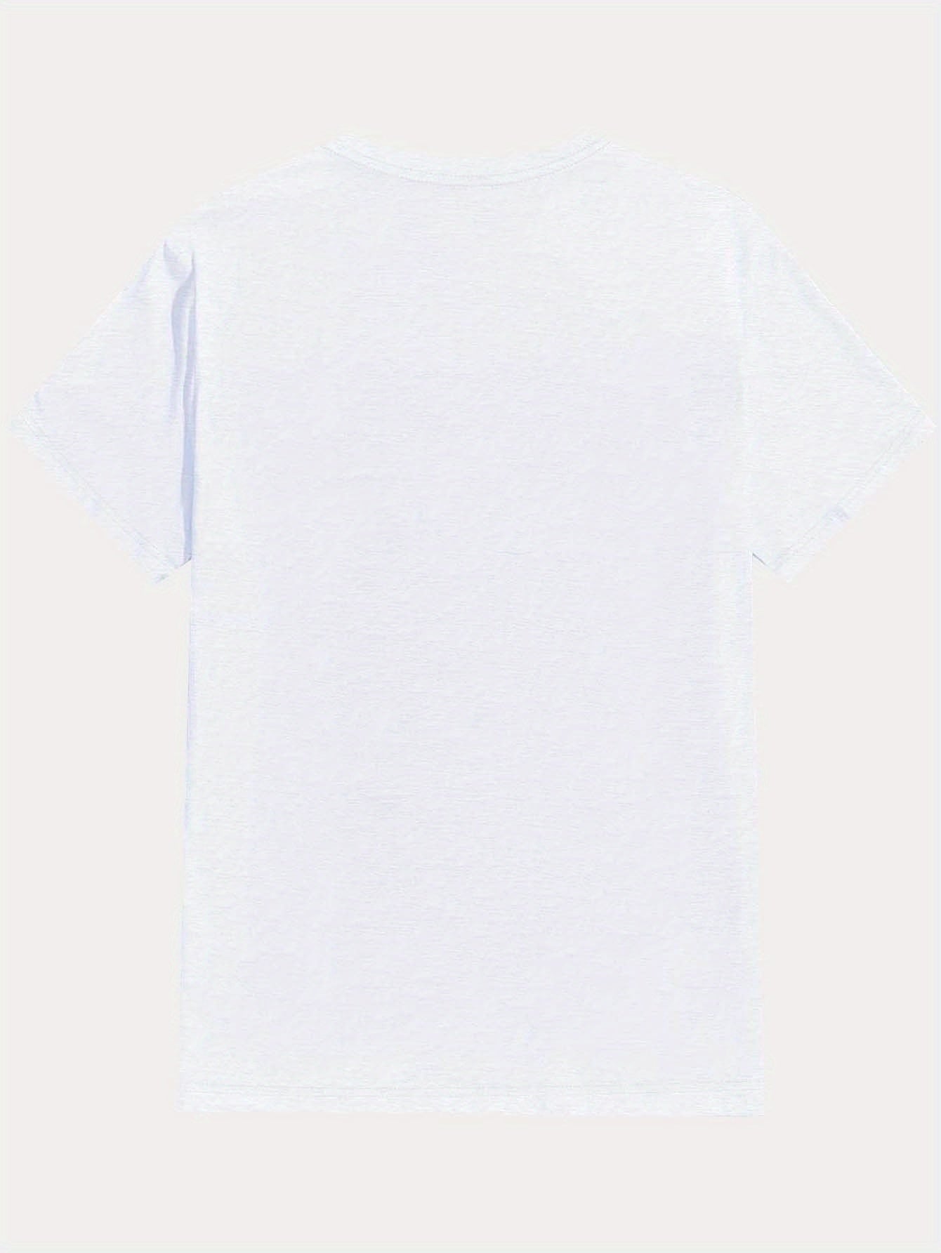 Eat Sleep Rave Repeat Letter Print Men's Summer Short Sleeve Crew Neck Tees, Breathable Polyester Fabric T-shirt, Casual Comfortable Versatile Top For Everyday Wear