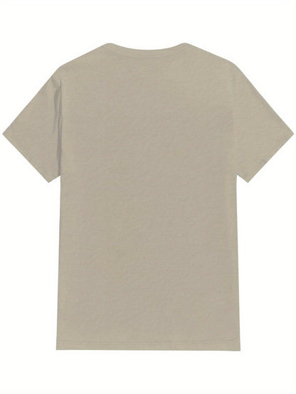 Eat Sleep Rave Repeat Letter Print Men's Summer Short Sleeve Crew Neck Tees, Breathable Polyester Fabric T-shirt, Casual Comfortable Versatile Top For Everyday Wear