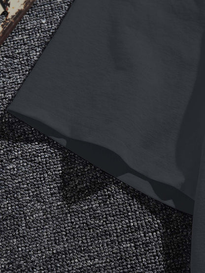 Eat Sleep Rave Repeat Letter Print Men's Summer Short Sleeve Crew Neck Tees, Breathable Polyester Fabric T-shirt, Casual Comfortable Versatile Top For Everyday Wear