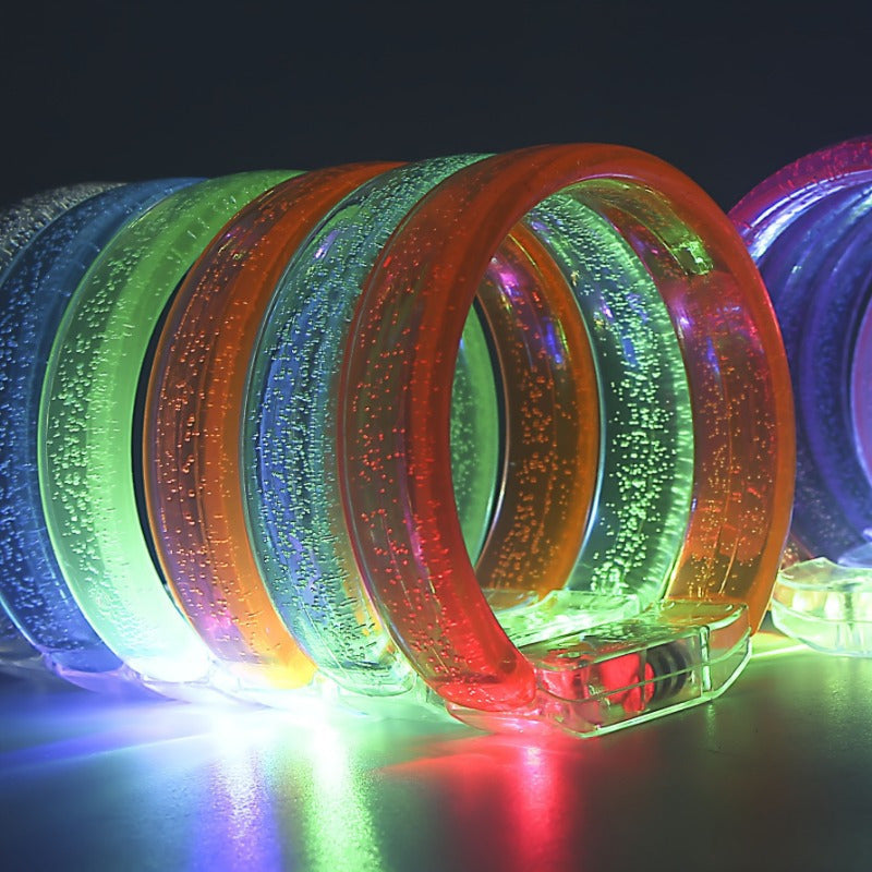 6/12Pcs, LED Flash Bracelet, Suitable for Concerts, Clubs, Parties, Carnivals, Birthdays, Party Accessories, Cool Items, Glow-In-The-Dark Party Supplies