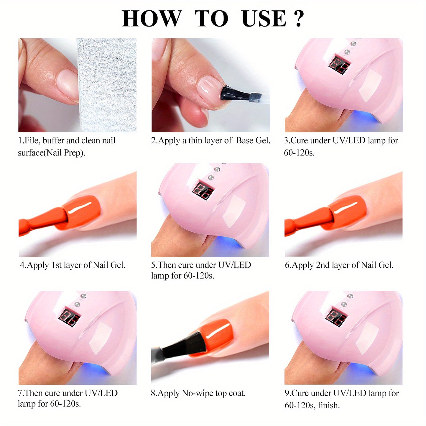 MEET ACROSS 14 Colors Fluorescent Neon Gel Nail Polish - Semi-Permanent Soak Off LED/ Curable, & Fragrance-Free Nail Art Manicure Varnish for Vibrant Glossy Finish, Highshine Nails, Professional Quality, Salon Professionals