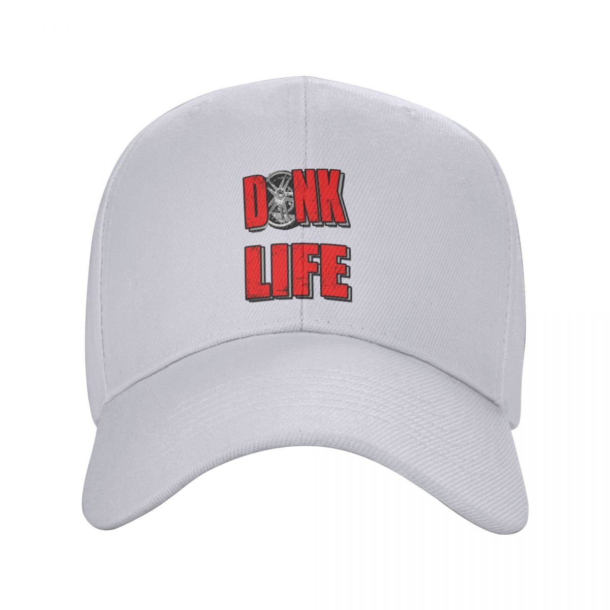 Impala & Caprice Donk Life Red Baseball Cap, a Streetwear Brand Offering Stylish Hats for Both Men And Women, Perfect for Hip Hop And Rave Events.