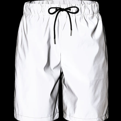 Summer Men's Reflective Shorts Fashion Sports Cycling Casual Straight Five-Pocket Pants