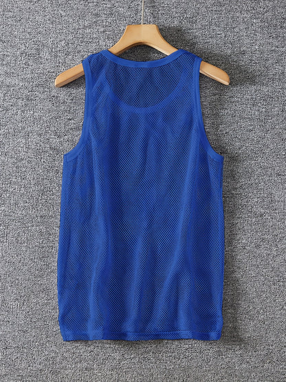 Men'S Sexy Tank Top, Men'S Mesh Tank Top, Men'S Stretchy Tank Top
