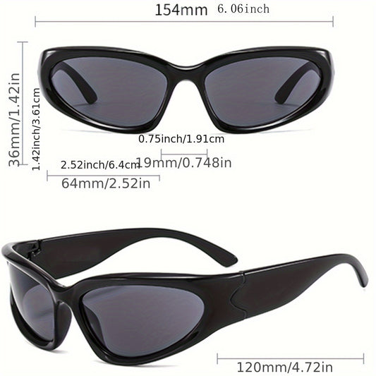 [Gothic Glasses] SSPV Handmade Gothic Glasses - Black Frame & Red Lens Vintage, Dramatic Eyewear for Costume Parties, Halloween, Carnival - Unique Statement Piece Fashion Accessory, Goth Accessories, Halloween Costume, Bold D