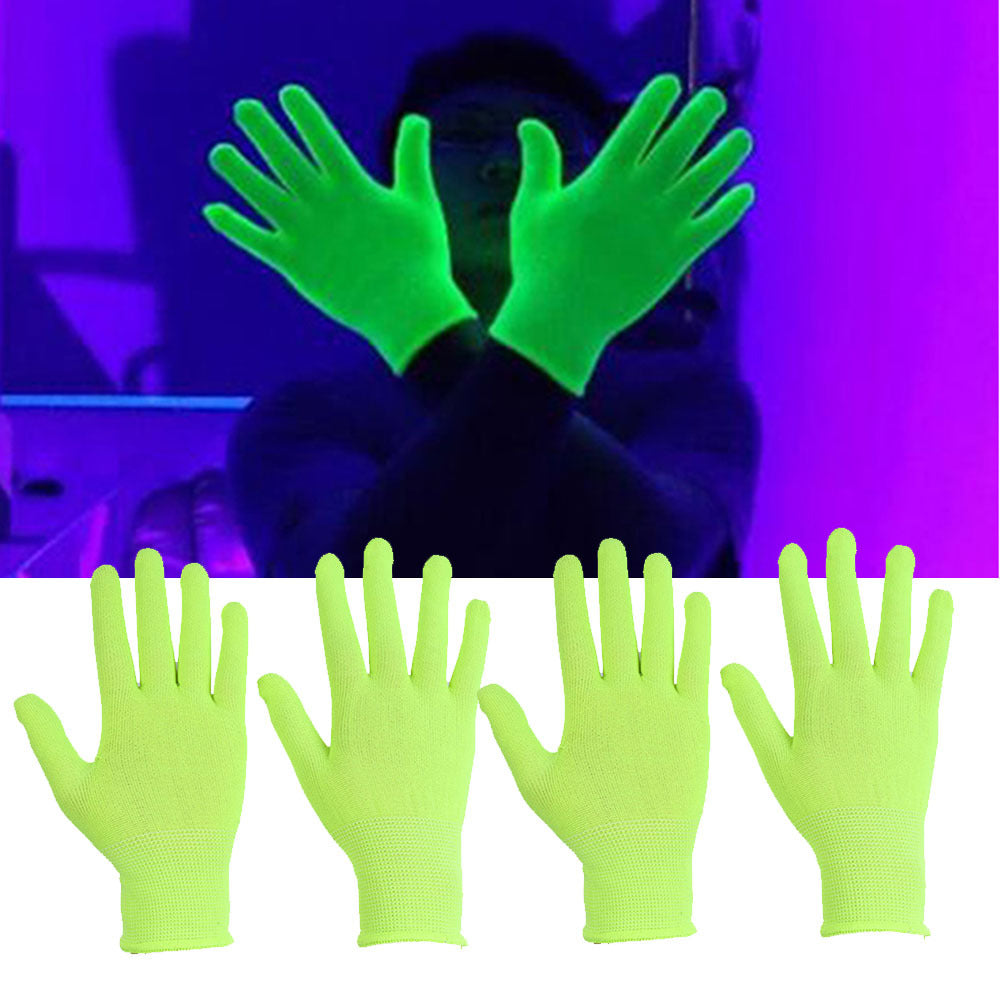 [Glow in Dark] Glow in the Dark Fabric Gloves | Party Supplies | Fun and Surprise Atmosphere Enhancer | for Celebrations