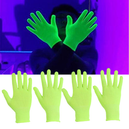 [Glow in Dark] Glow in the Dark Fabric Gloves | Party Supplies | Fun and Surprise Atmosphere Enhancer | for Celebrations