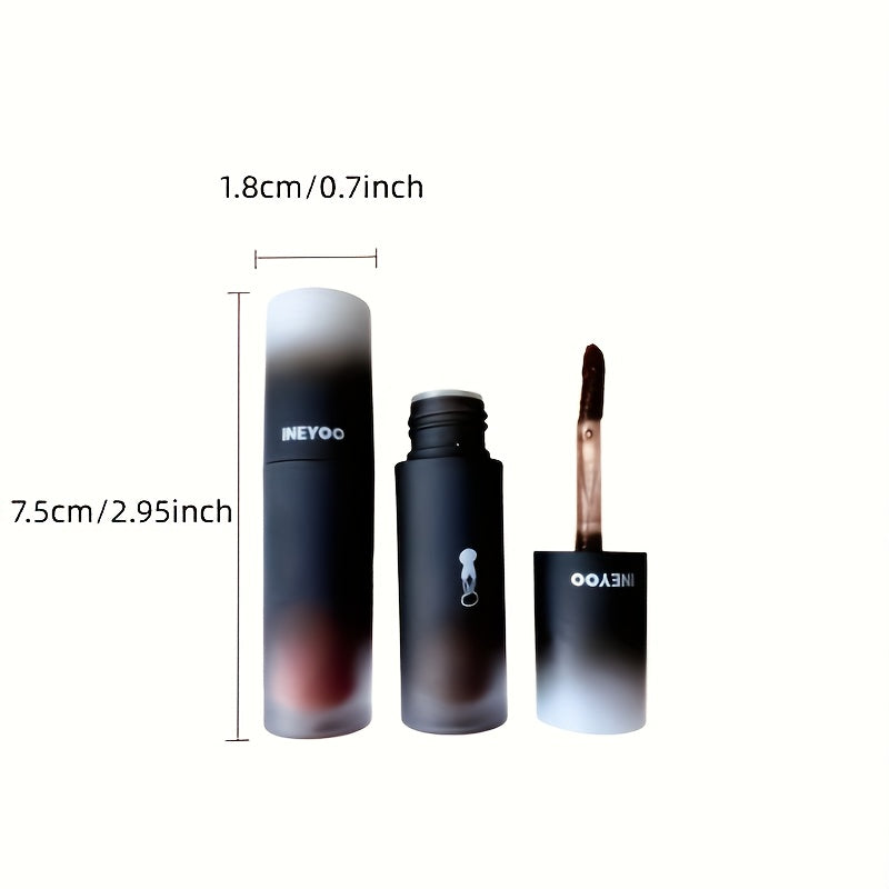 Intense Gothic Matte Nourishing Lip Gloss, Creating a Mysterious And Deep Makeup Look with Long-Lasting Color Payoff. Exquisite And Compact, Easy to Carry, a Must-Have for Parties And Travel. Includes One Black Bat-Shaped Cra