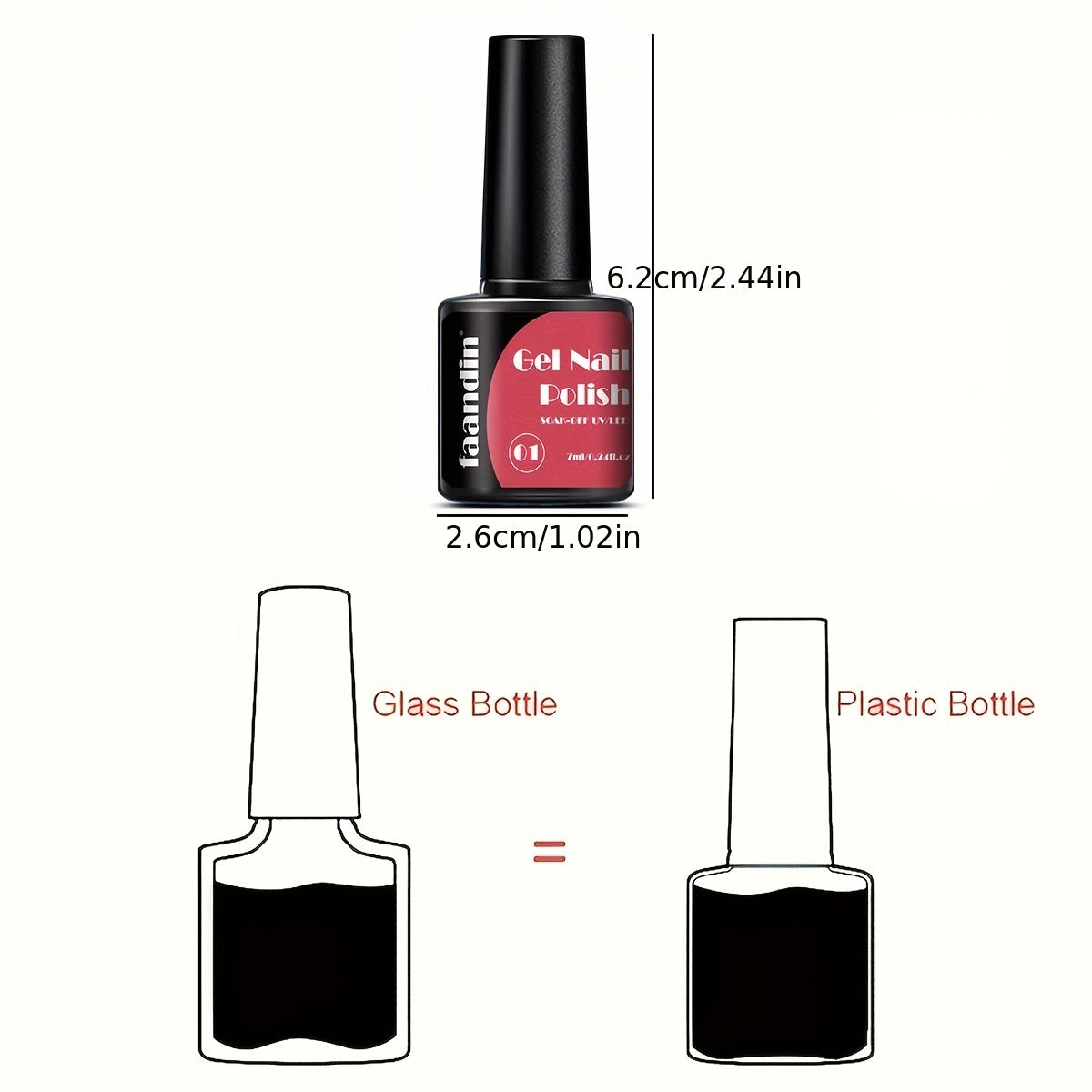 Faandin 7ml, trendy and colorful glow-in-the-dark gel nail polish, essential for parties, nightclubs, Halloween, durable, fade-resistant, easy-to-apply removable fluorescent nail glue, wholesale manicure supplies for salons