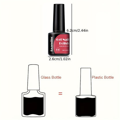 Faandin 7ml, trendy and colorful glow-in-the-dark gel nail polish, essential for parties, nightclubs, Halloween, durable, fade-resistant, easy-to-apply removable fluorescent nail glue, wholesale manicure supplies for salons
