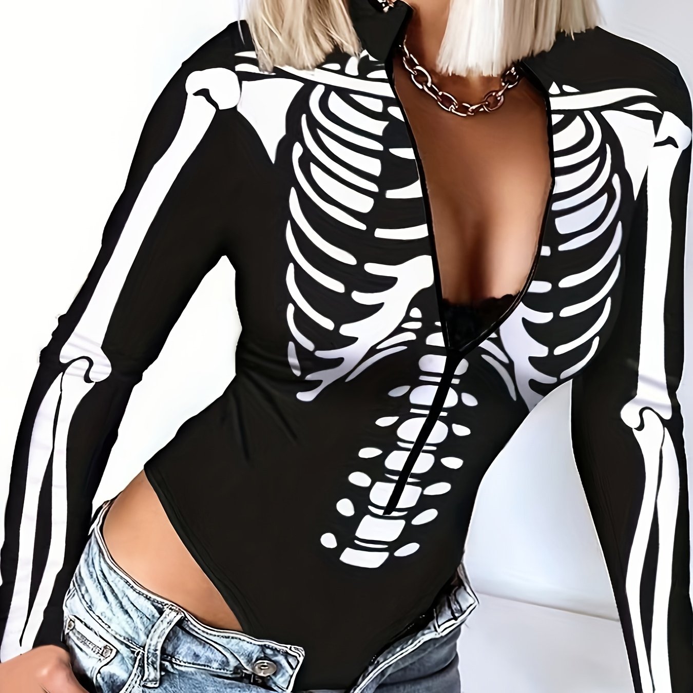 Women's Spring/Summer Slim-Fit Bodysuit Top - Summer Solstice