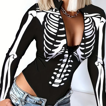 Women's Spring/Summer Slim-Fit Bodysuit Top - Summer Solstice