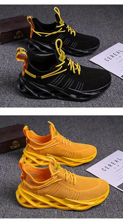 Men'S Breathable Blade Sneakers - Shock Absorbing, Lightweight Non-Slip Running Shoes for Jogging, Tennis, Gym, And Walking - Athletic Sneakers for Youth And Teens