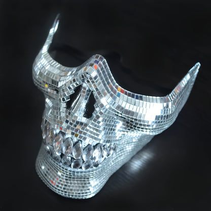 Fancy Halloween Masquerade Mask - 1pc Half Face Disco Masks for Adults Decorate