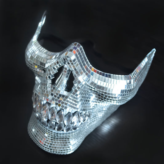 Fancy Halloween Masquerade Mask - 1pc Half Face Disco Masks for Adults Decorate