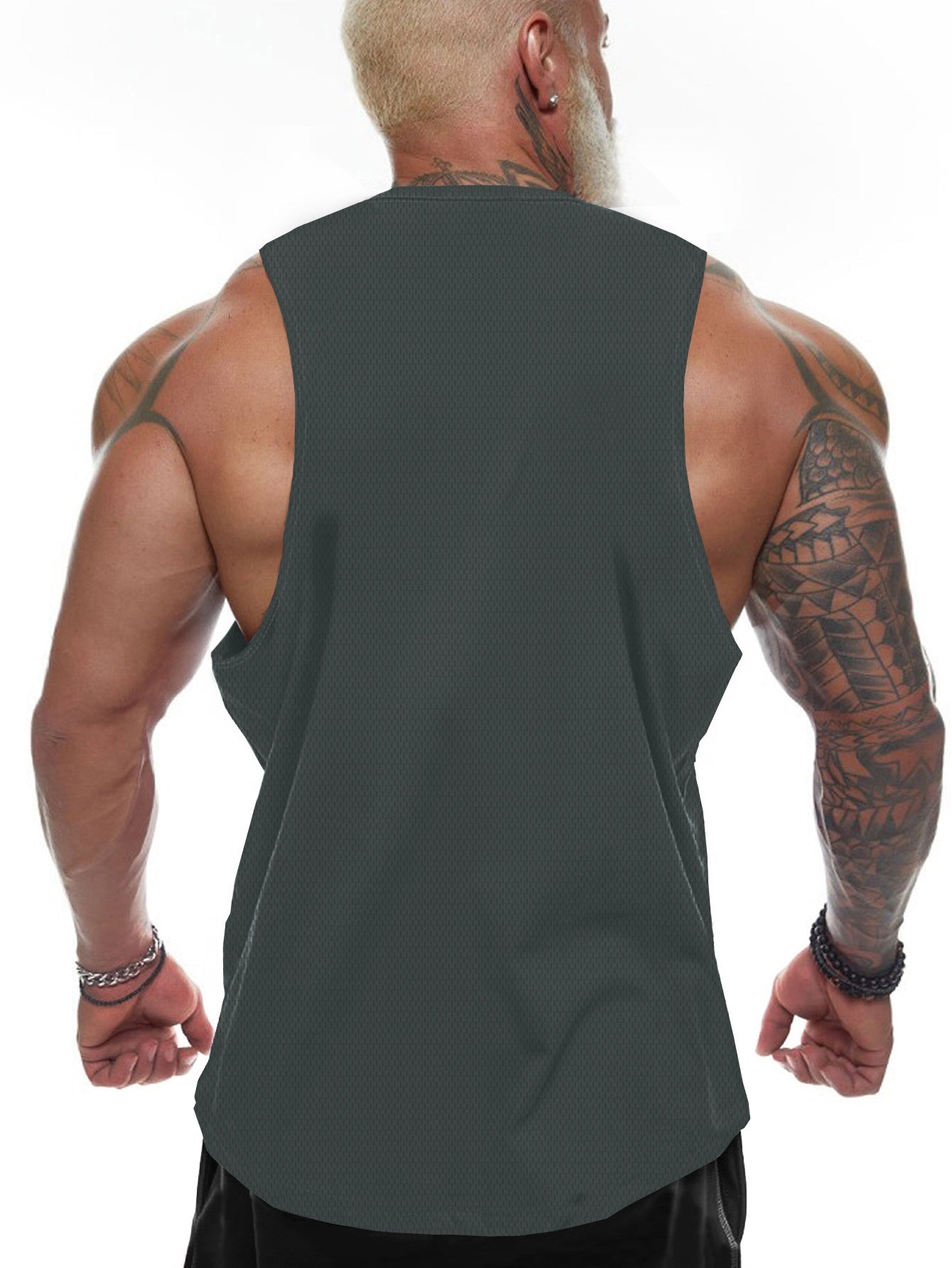 Men'S "We Rave in Peace" Graphic Tank Top - Casual Sleeveless Athletic Shirt, Breathable & Comfy, Black with Blue & Pink Alien Design, Perfect for Summer, Alien Clothe