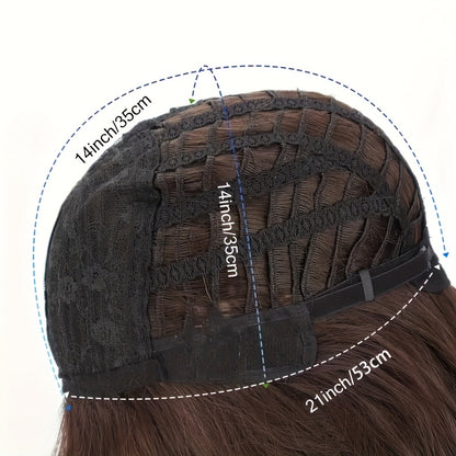 Luxurious Purple Long Wavy Halloween Wig for Women - Heat Resistant Synthetic Hair with Bangs, Adjustable Cap, Perfect for All Ethnicities