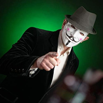 [V for Vendetta Mask] Diximus V for Vendetta Mask | Anonymous Guy Fawkes Halloween Mask Hacker, Perfect for Thanksgiving
