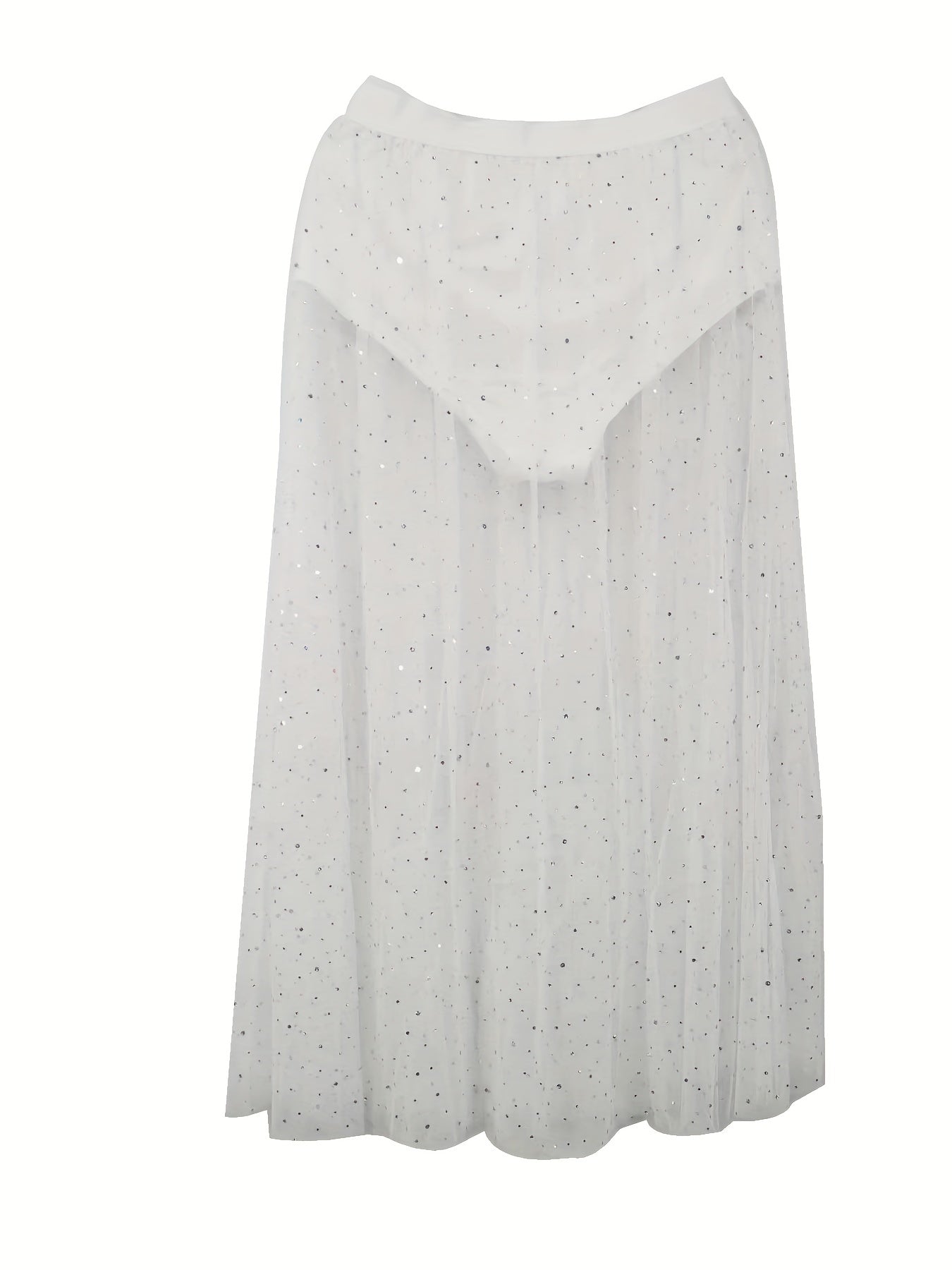 Sexy Sheer Mesh Polka Dot A-Line Skirt with Side Slit & Tassel Details - Youthful Nightclub & Party Skirt for Women, Spring Summer Fall Fashion, Clubbing Attire | Highwaisted Design | Formfitting Silhouette