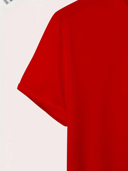 Men's Trendy Summer Short-Sleeve T-Shirt with "Rave" Graphic Print - Breathable, Versatile Round Neck Tee for Beach Vacations & Casual Wear, Breathable Clothing | Relaxed Fit Shirt | Comfortable Fabric, Shirts for Summer