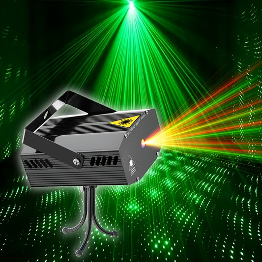 High-Power Laser Projector, No Remote Control, Adjustable Color & Flash, USB Powered, Aluminum Finish, Ideal for Clubs, Stages, and Product Launches, Stage Lighting | Dynamic Lighting Effect | Durable Build Quality, Laser Lig