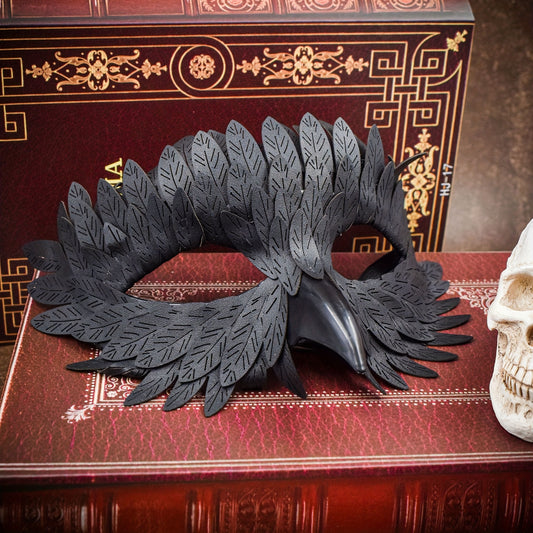 Classic Bird Beak Mask - Durable Plastic Intricate Feather Design for Halloween, Day of the Dead, Christmas & Themed Parties - Home Decor & Costume Accessory, Halloween Decorations