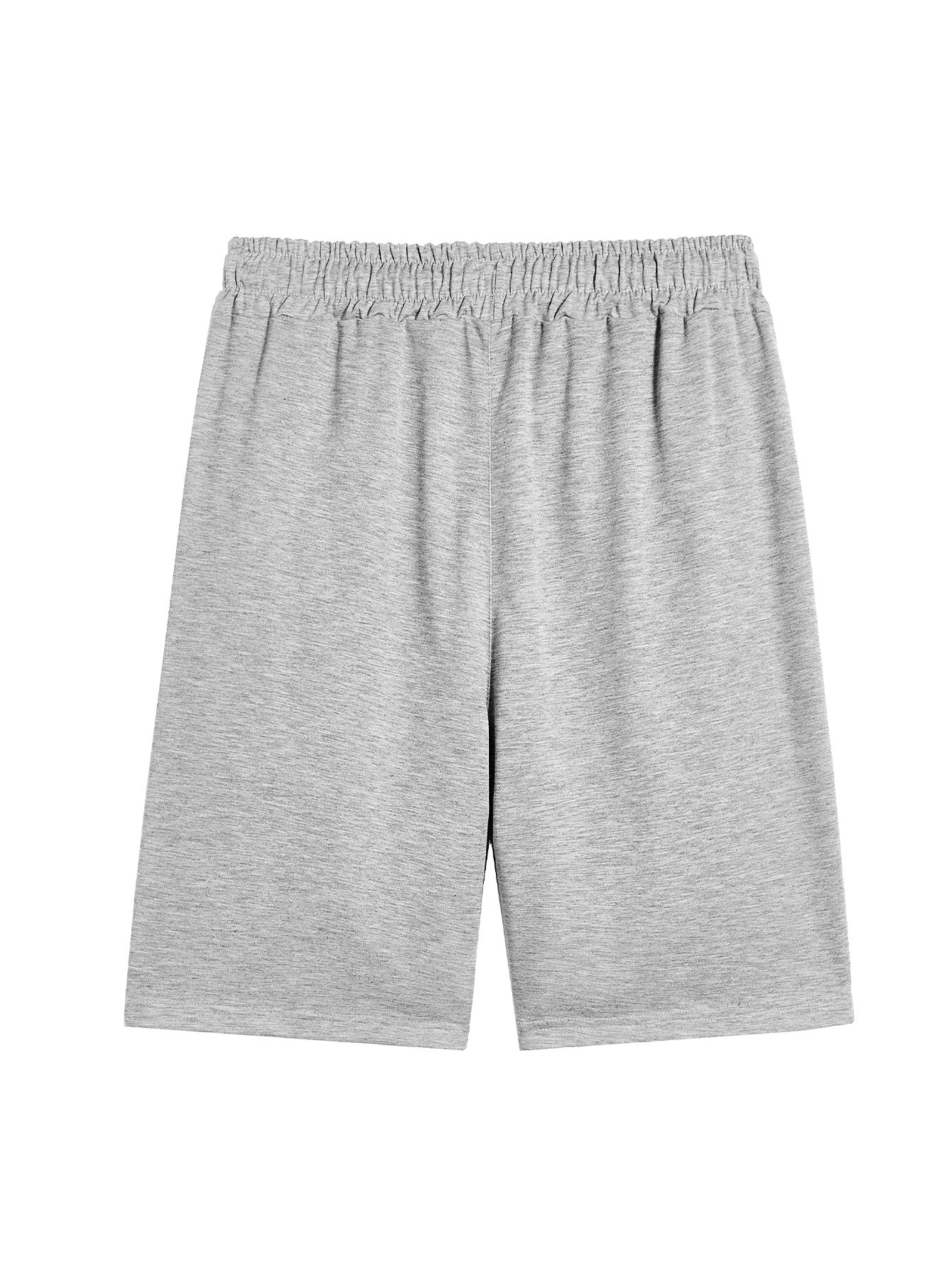 R V New Men's Summer Casual Shorts with RAVE Letter Print - Light Grey Regular Fit Outdoor Sports & Beach Vacation Shorts, American Fashion Trendy Lightweight Comfortable Design, Beach Vacation Apparel | Fashionable Casualwea