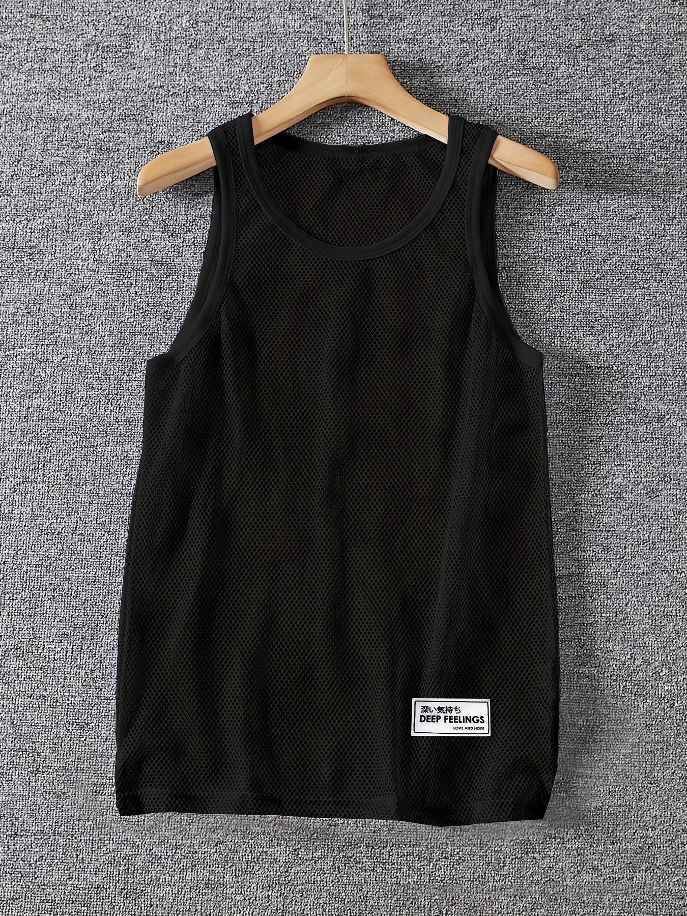 Men'S Sexy Tank Top, Men'S Mesh Tank Top, Men'S Stretchy Tank Top