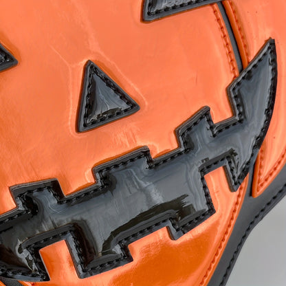 [Pumpkin Novelty Shoulder Bag] Fashion Halloween Women's Pumpkin Shoulder Bag Novelty Devil Messenger Bag