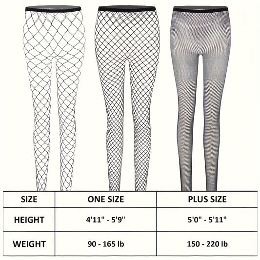 3 Pairs of Black Mesh Fishnet Tights with High Waist and Elasticity for Women, Perfect for Role Play, Hand Wash Only, Knit Fabric, Polyamide and Elastane Composition, Solid Color Theme, 118 g/m² Fabric Weight
