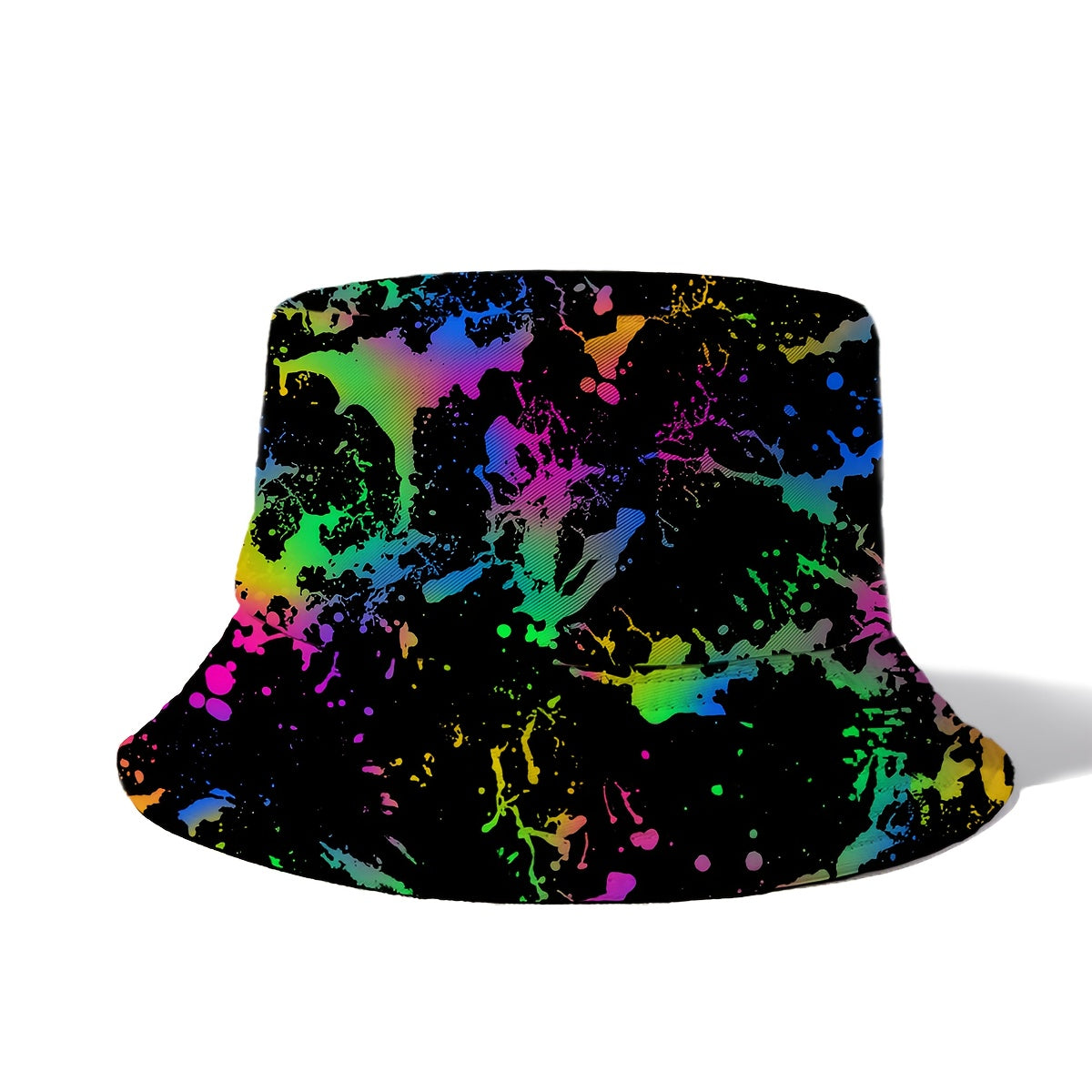 Single Pack Funky Style Unisex Bucket Hat, Polyester 100% Non-Stretch Woven Fabric, with Galaxy Print, Hand Washable