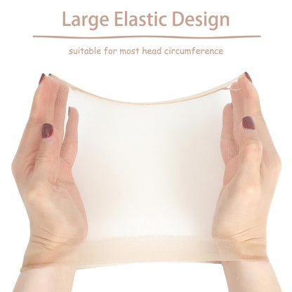 [2pcs Adult Hat Wig] 2pcs Soft Breathable Adult Hat Wig | Stretchy Nylon, Suitable for Halloween and Role-Playing Use, Unisex for Men and Women, High Definition Transparent Wig Cap