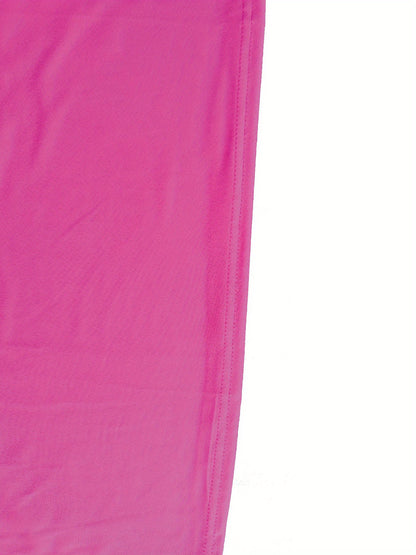 Plus Size, Women's Plus Size T-Shirt - Bright Orange with Neon BLUE-PINK RAVE Graphic - Stretchy Fabric Casual Party Outfit for Concerts, Clubwear - Everyday & Special Occasion Tops - Machine Washable All-Season Women's Cloth