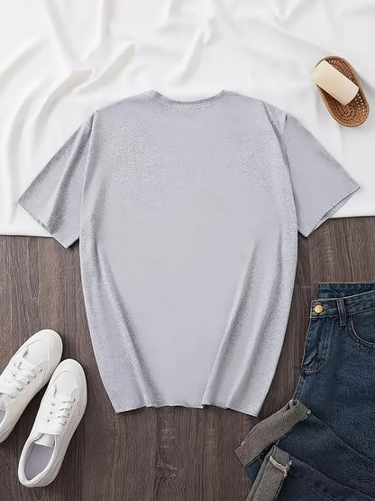 1pc Women's Crewneck T-Shirt - Black with White RAVE Typography Print, Techno Music Inspired Design, Casual Short Sleeve Tee for EDM Festivals & Summer Outings, Machine Washable, Exclusive Deal of the Day Gift Idea, T-shirt S