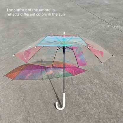 Colorful Reflective Long-Handle Umbrella