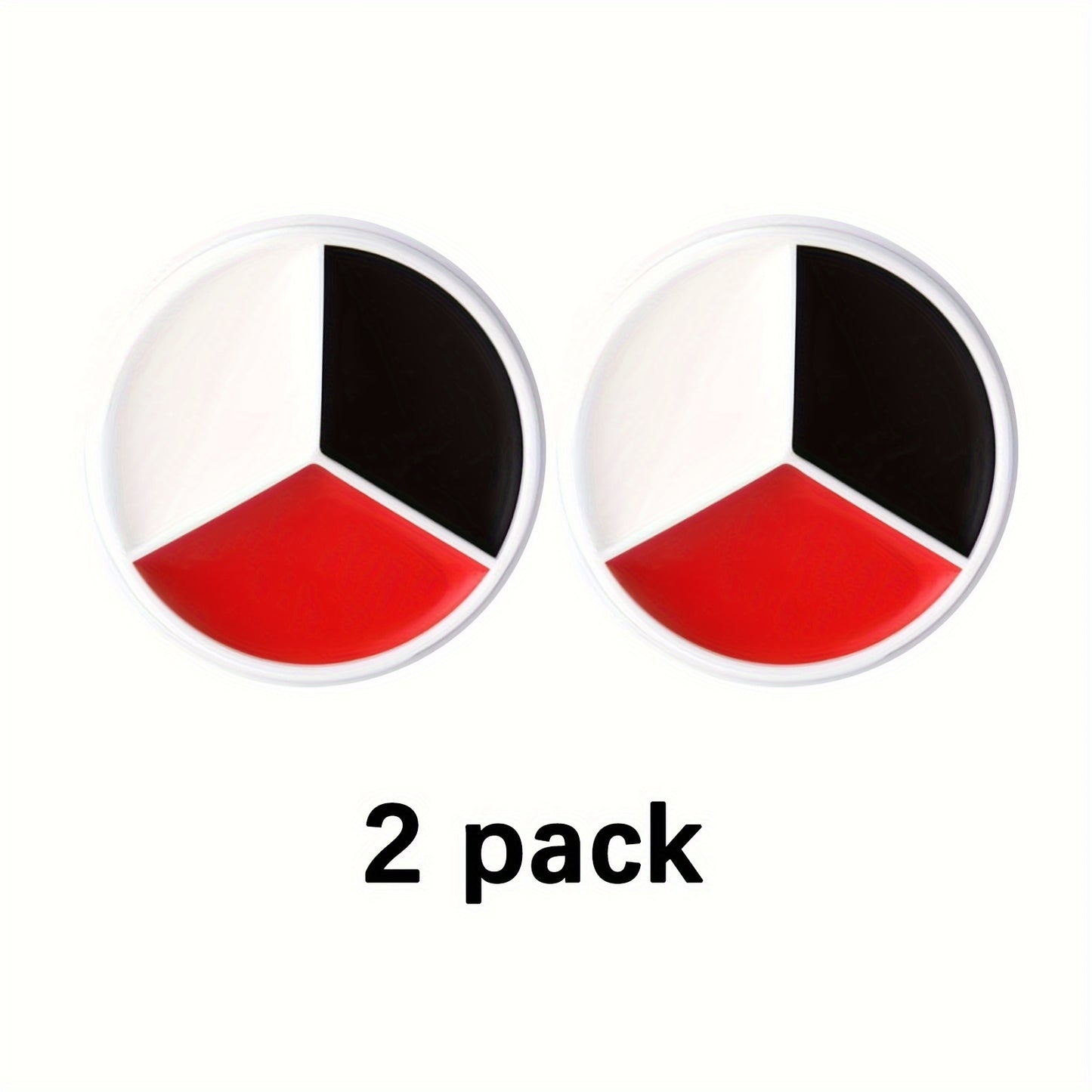[Gentle] Professional Face & Body Paint Palette - Black, White, Red Oil-Based Cream for Halloween, Clowns, Zombies, Vampires - Easy Blend, Long-Lasting Adult Costume Makeup, Halloween Costumes