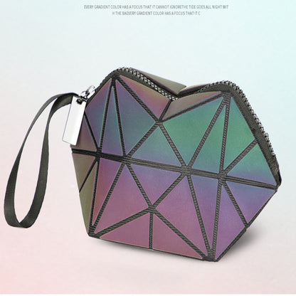 3pc Glow Radium Holographic Reflective Makeup Bag Se