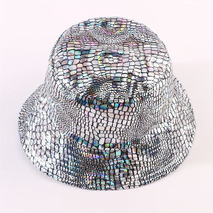 Stylish Reflective Double-Sided Fisherman Hat for Men and Women, Versatile Outdoor Cycling Face-Revealing Bucket Hat