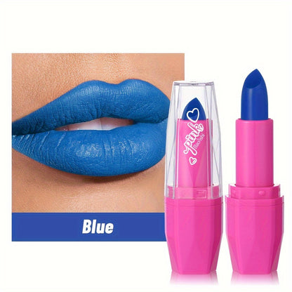 Neon Glow Halloween Lipstick Set – Vibrant Long-Lasting Party Makeup with Pink, Blue, Yellow, Green, Orange & Purple Colors in a Tub – Bold, Smudge-Proof & Perfect for Raves, Music Festivals & Holiday Looks (B0771-2