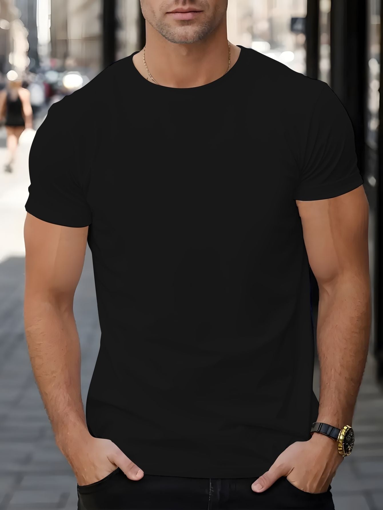 Men's Trendy Summer Short-Sleeve T-Shirt with "Rave" Graphic Print - Breathable, Versatile Round Neck Tee for Beach Vacations & Casual Wear, Breathable Clothing | Relaxed Fit Shirt | Comfortable Fabric, Shirts for Summer