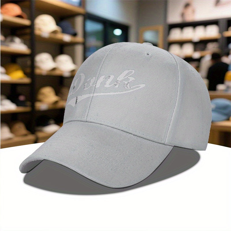 Donk Burnley Lancashire England Unisex Adjustable Baseball Cap for Men & Women - Lightweight Moisture-Wicking 100% Polyester, Breathable Sporty Design for Gym, Travel, Daily Use - Black with White Logo, All-Season Comfort, Tr