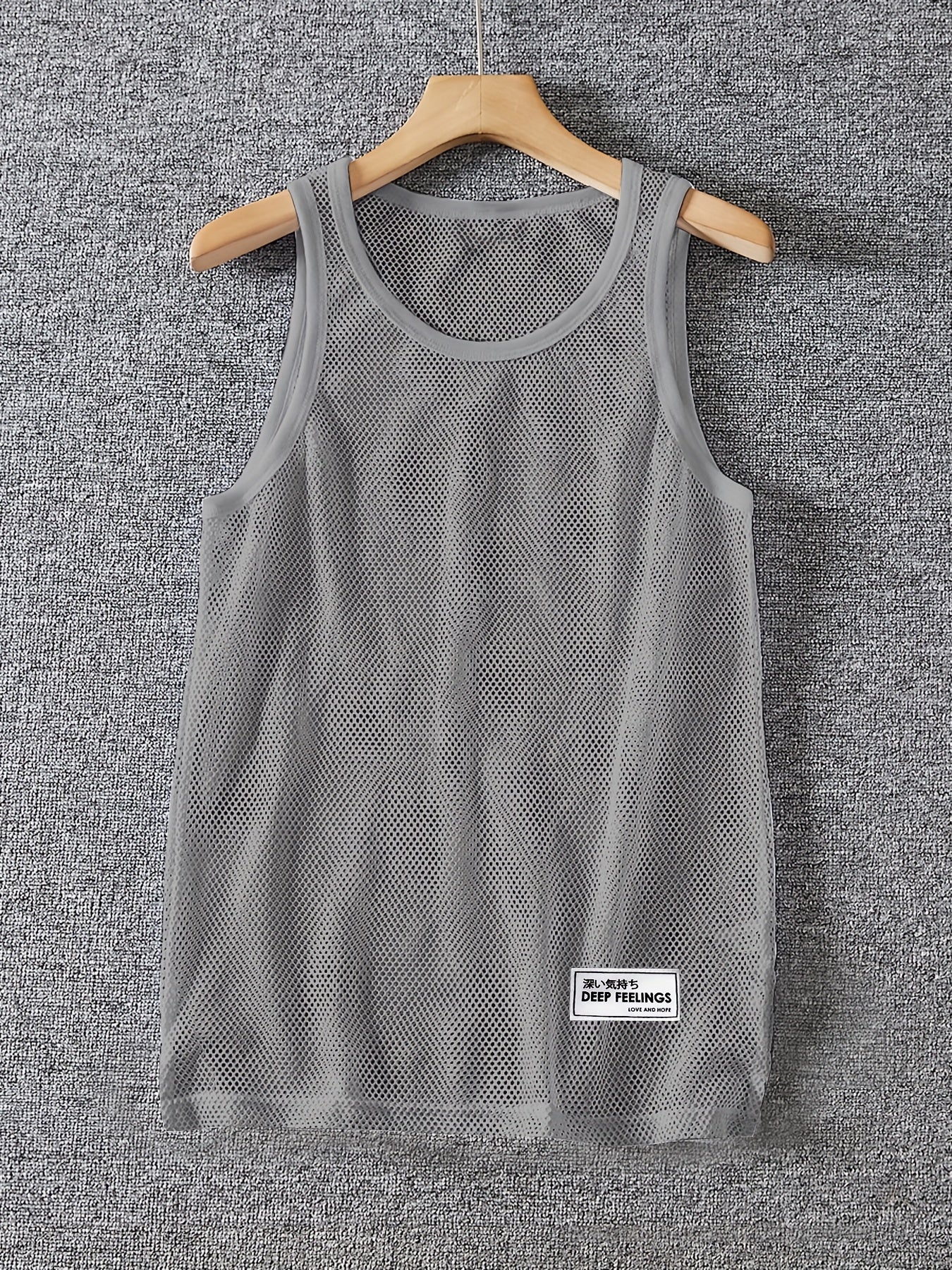 Men'S Sexy Tank Top, Men'S Mesh Tank Top, Men'S Stretchy Tank Top