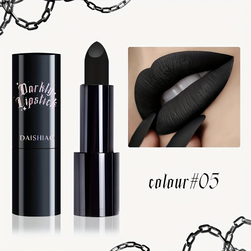 [Matte Lipstick] Darkly Lipstick: 3pcs/set | Matte Lipstick set | Waterproof, Long-Lasting | Adult Use, All Skin Types | Halloween Look | Perfect Gift for Women