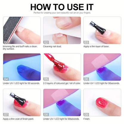 2024 Trendy Fluorescent Nail Polish Gel - XEIJAYI Noctilucent Color Coated, Glossy Finish, Round Shape, Alcohol-Free, Popular Social Media Hit, Glow in the Dark Nail Lacquer for Parties and Nightlife, Nail Art Supplie