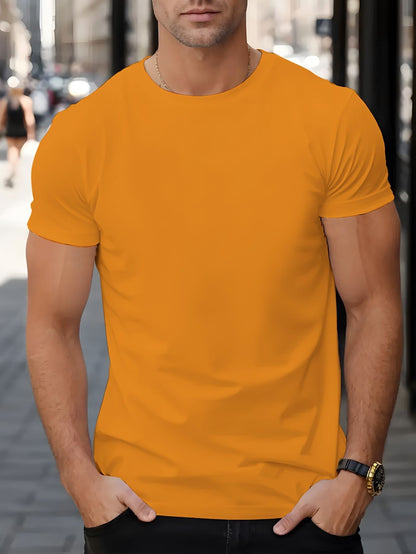 Men's Trendy Summer Short-Sleeve T-Shirt with "Rave" Graphic Print - Breathable, Versatile Round Neck Tee for Beach Vacations & Casual Wear, Breathable Clothing | Relaxed Fit Shirt | Comfortable Fabric, Shirts for Summer